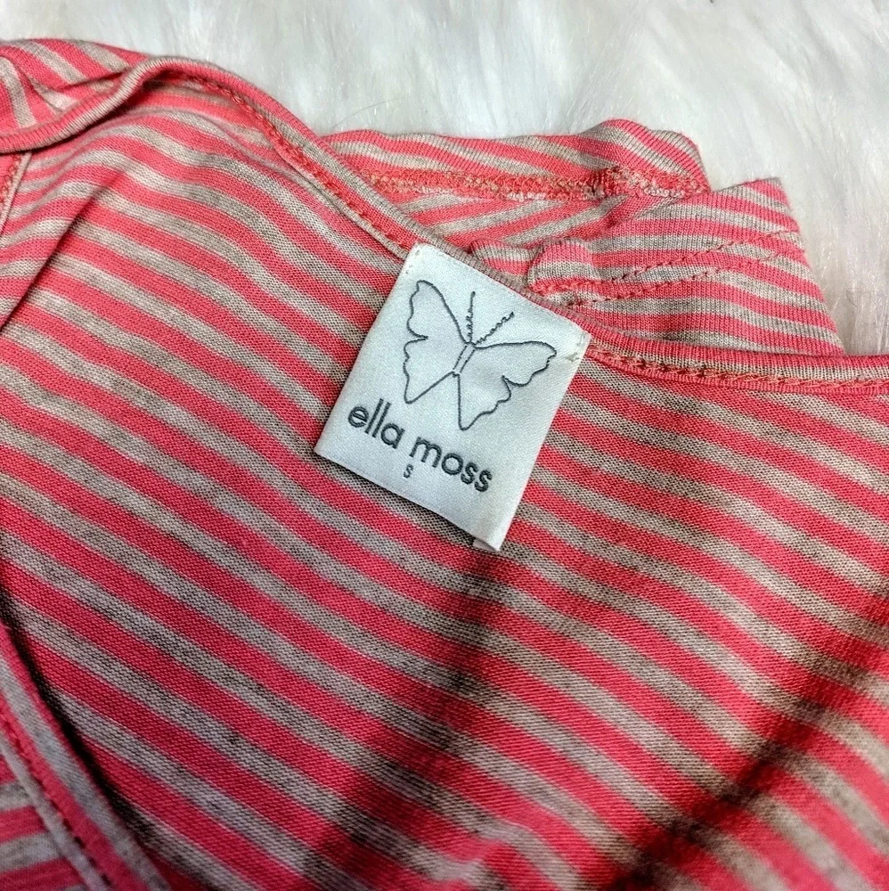 Ella Moss Striped Soft Jersey Tank Top - Picture 4 of 6